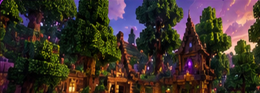 Survival Minecraft manzarası